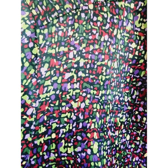 Talbots 12P 100% Silk  Floral Purple Multi Button Front Shirt Blouse‎ 12 Petite - Picture 4 of 5